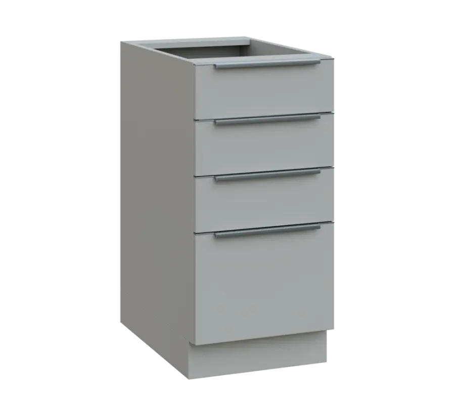 SIS - 4Z41 spodní skříňka, 4-zásuvková, 870x400x600, šedá